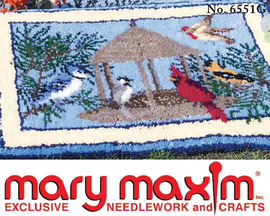 Winter Birds Rug Pattern