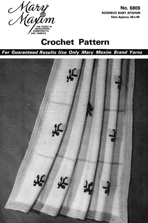Rosebud Baby Afghan Pattern - Crochet