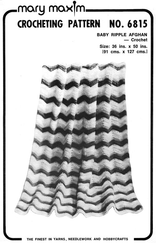 Patrón afgano Baby Ripple - Ganchillo