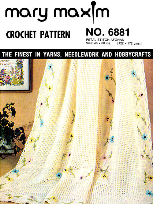 Petal Stitch Afghan Pattern