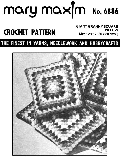 Giant Granny Square Pillow Pattern