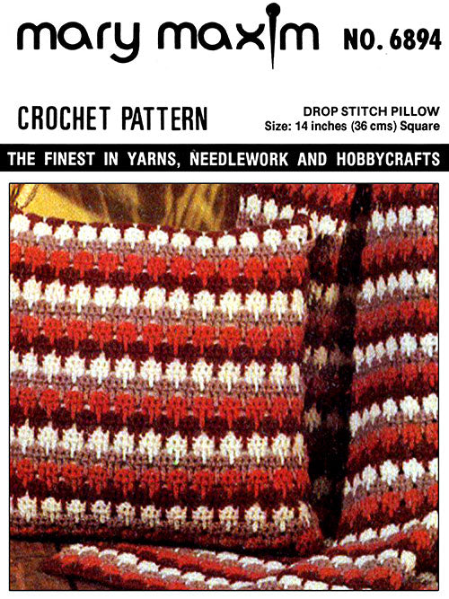 Drop Stitch Pillow Pattern
