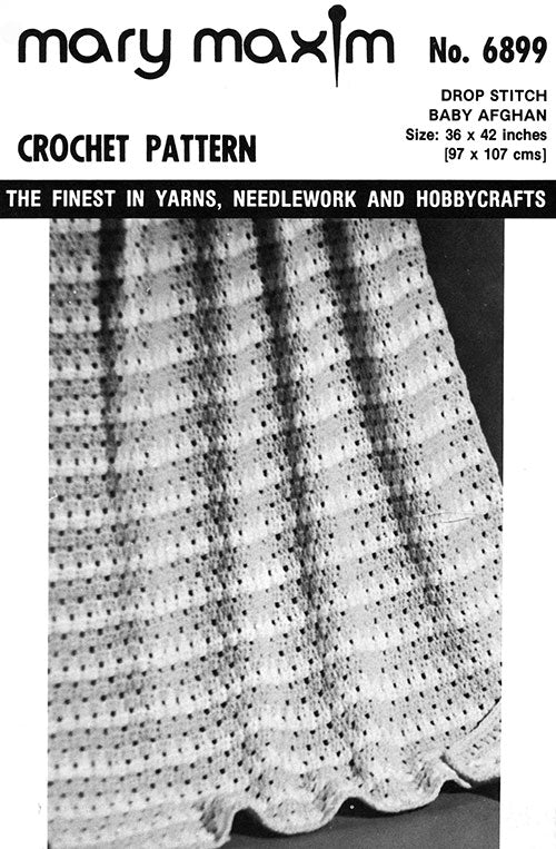 Drop Stitch Baby Afghan Pattern