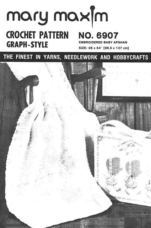 Embroidered Baby Afghan Pattern.