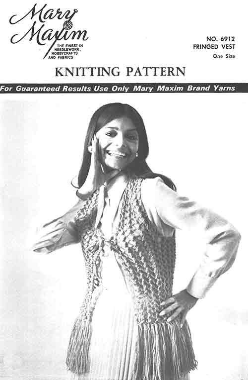 Modèle de gilet à franges