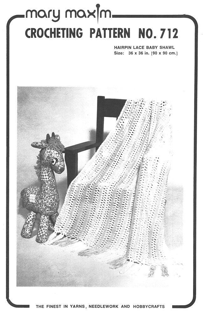 Hairpin Lace Baby Shawl Pattern