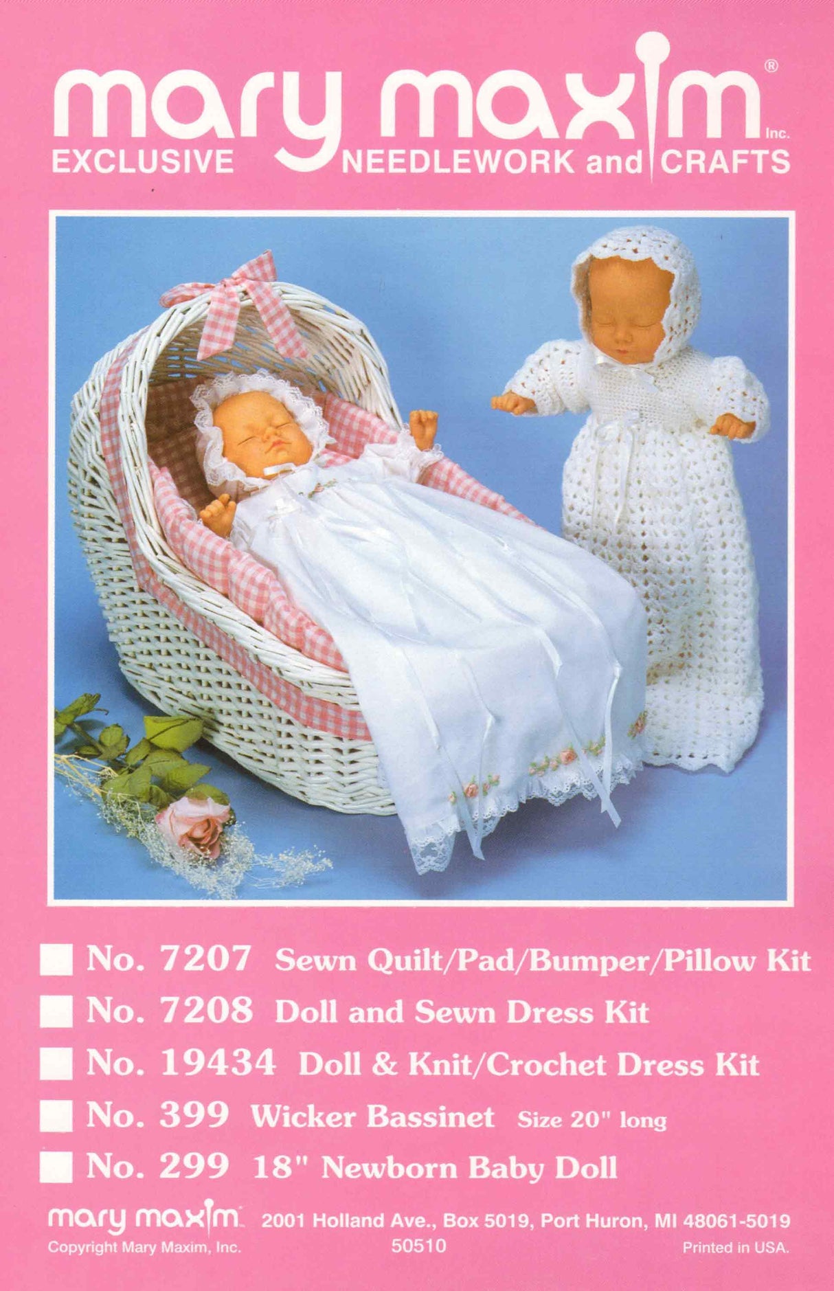 Vestido de bautizo con capó y patrón