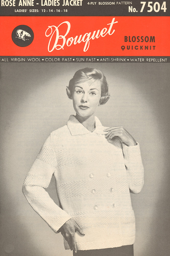 Rose Anne Ladies' Jacket Pattern