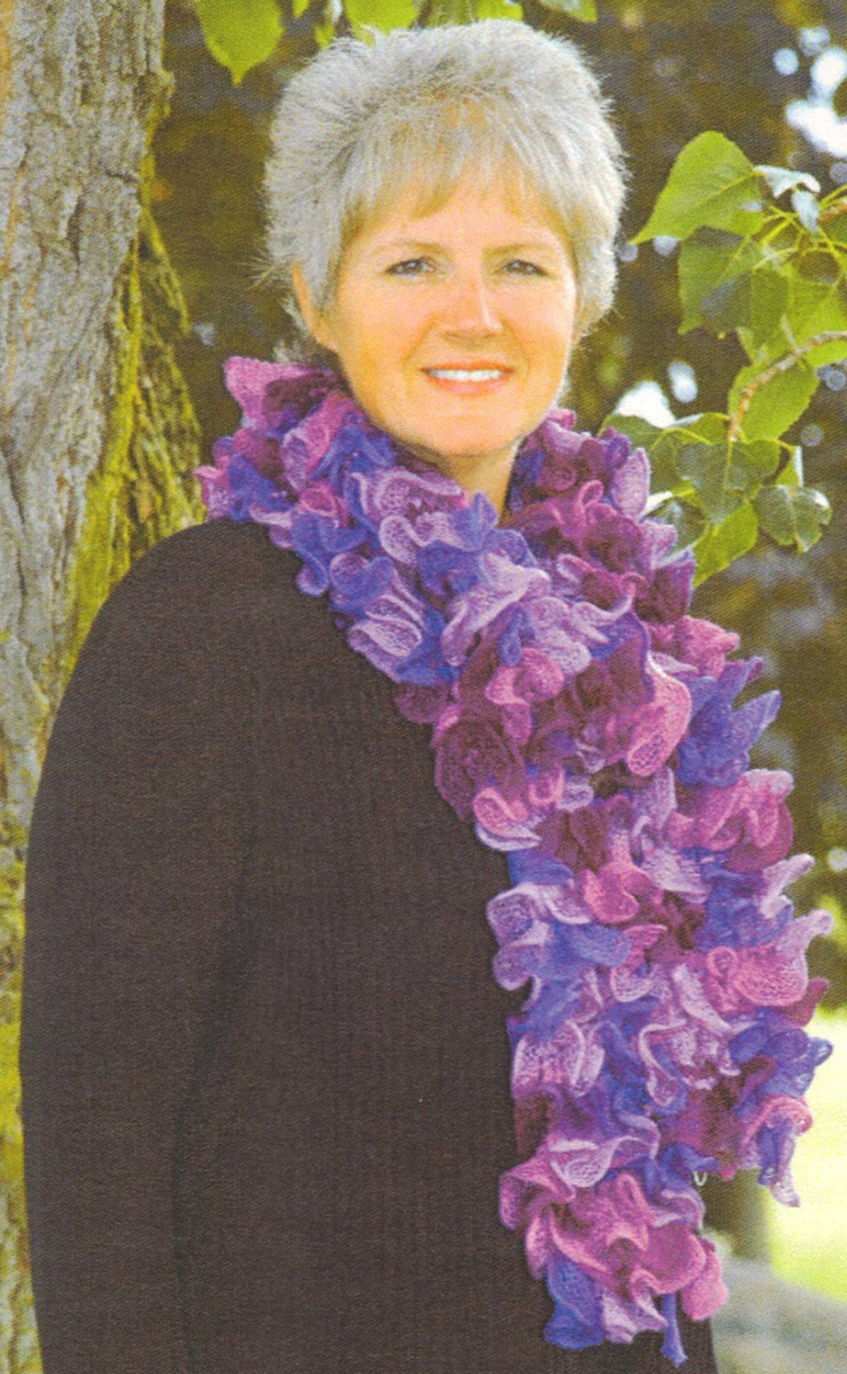 Modèle d'écharpe à volants