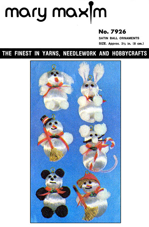 Satin Ball Ornaments Pattern