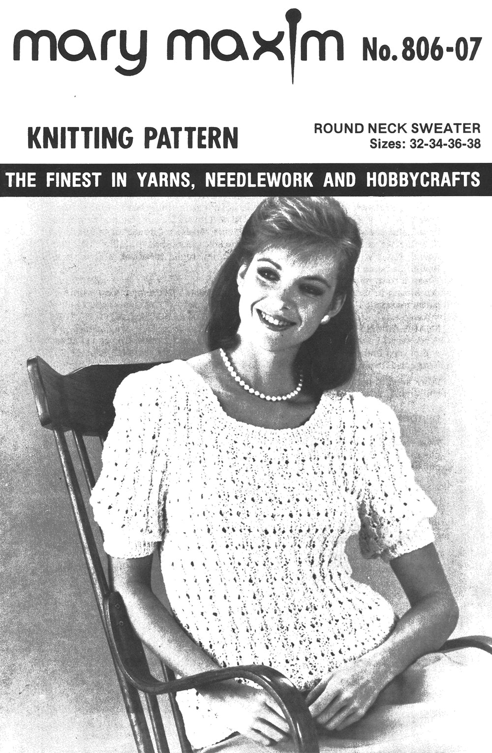 Modèle de pull à col rond