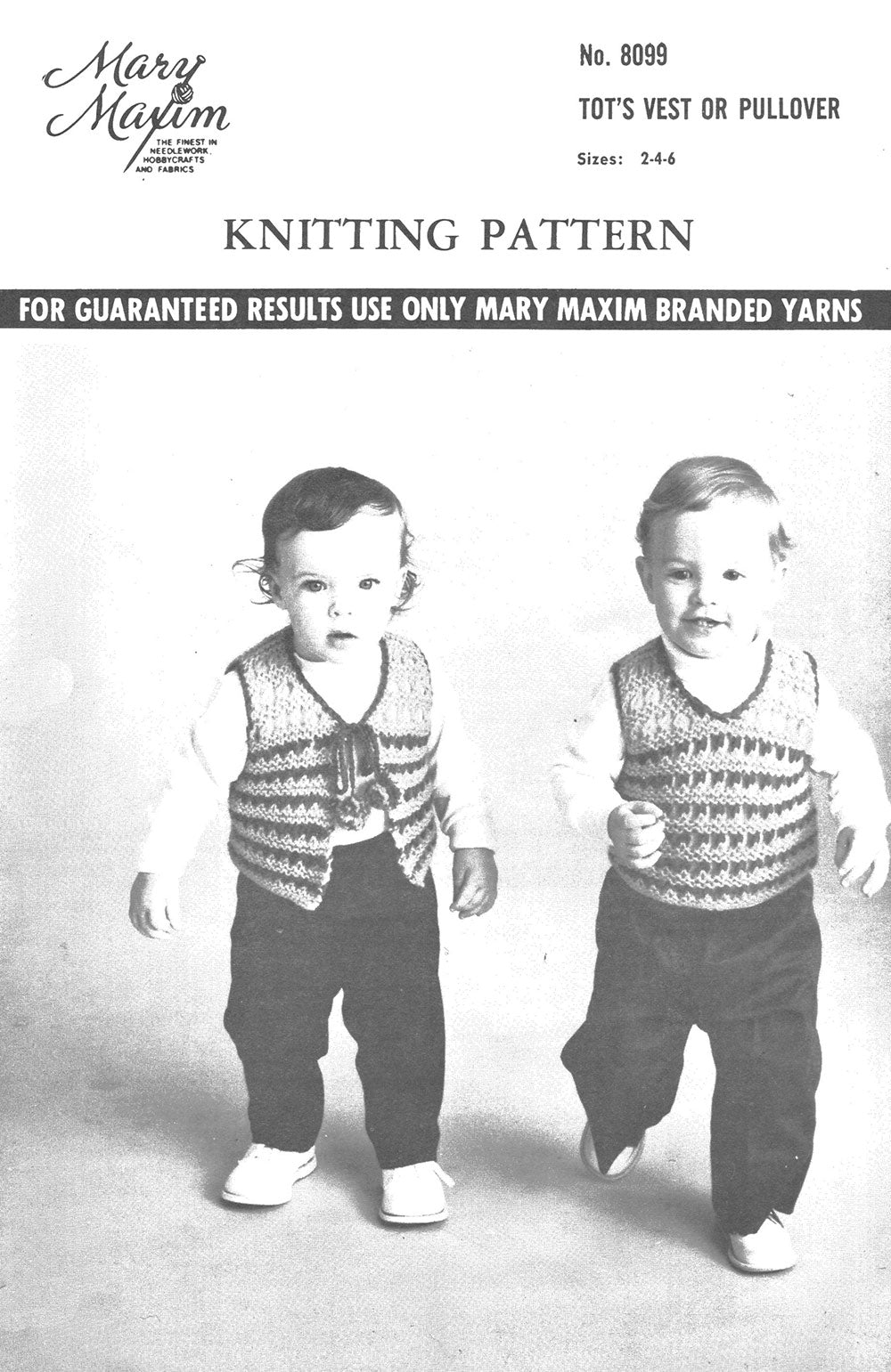 Tot's Vest Or Pullover Pattern