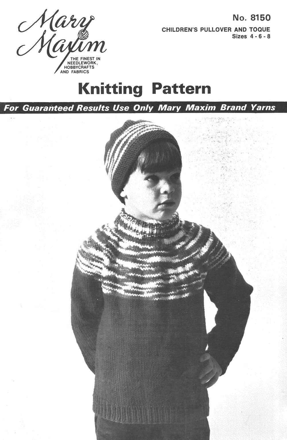 Children's Pullover Toque Pattern