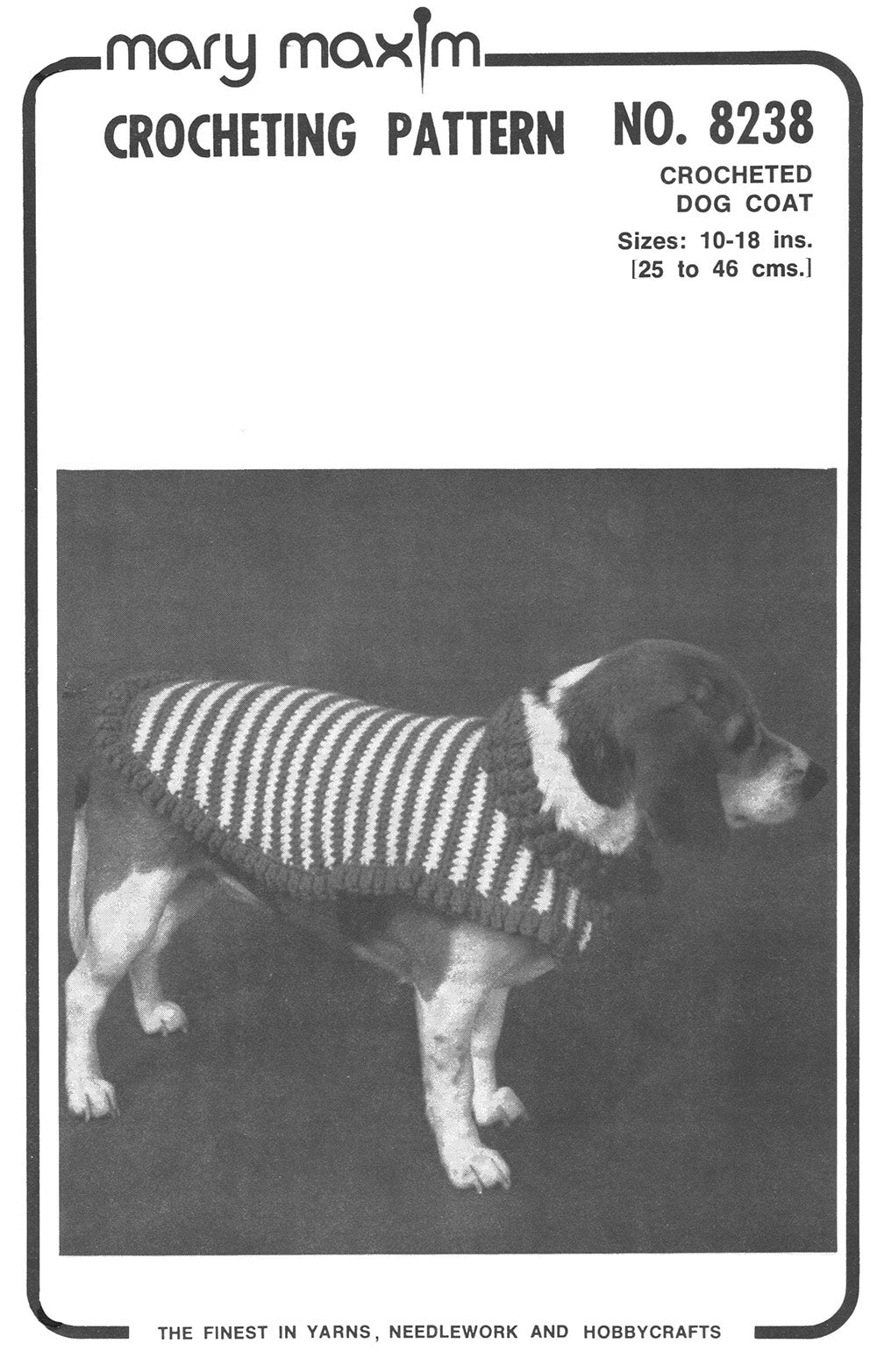 Scooter Scoop Crocheted Dog Coat Pattern