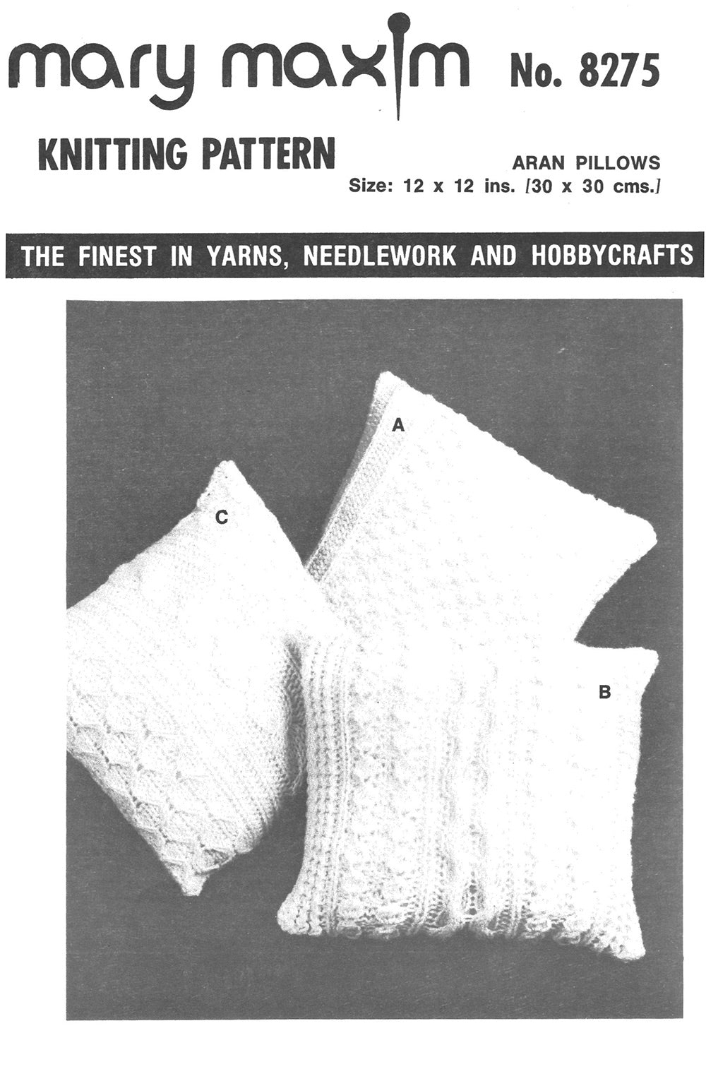 Modèle d’oreillers Aran