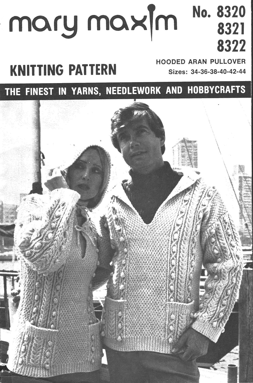 Hooded Aran Pullover Pattern