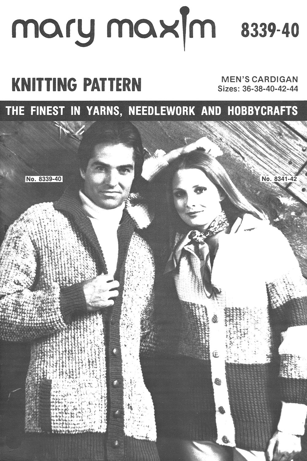 Patrón de cárdigan para hombre