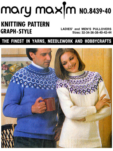 Ladies' and Men's Pullovers Pattern