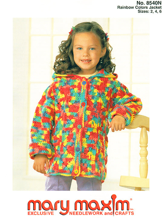 Patrón de chaqueta de colores del arco iris