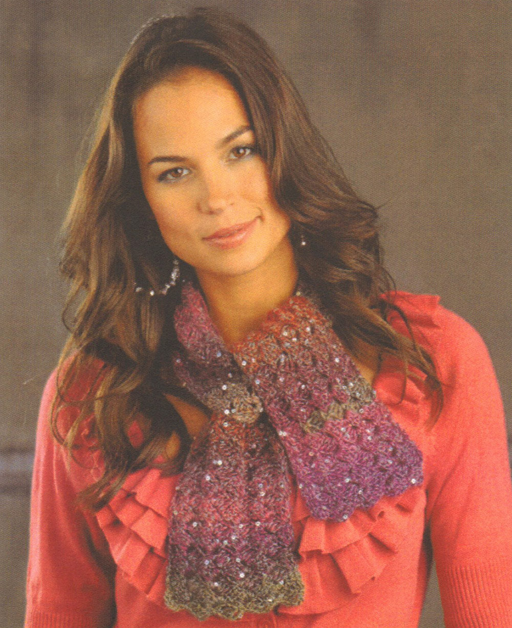 Patrón de bufanda rayada