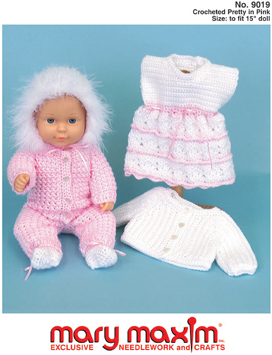 Bonito patrón de ganchillo en rosa