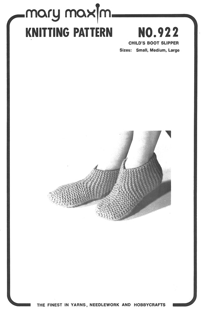 Patrón de pantuflas botas para niños