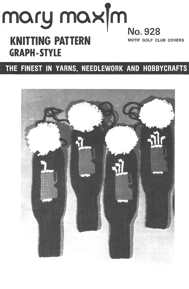 Patrón de fundas para palos de golf con motivos