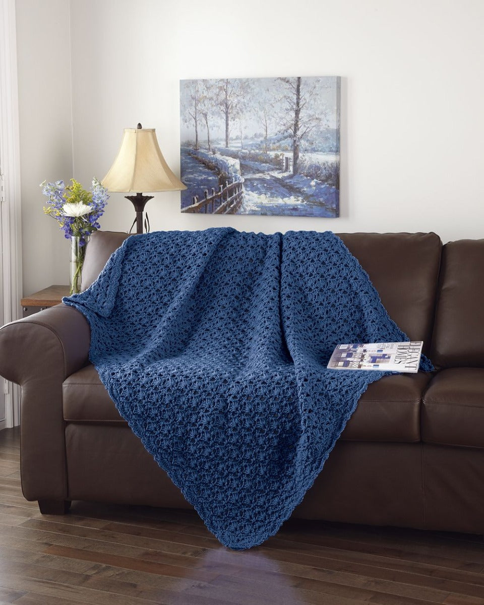 Stacked Shells Throw Pattern