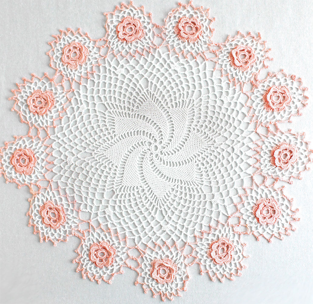 Rosewhirl Doily Pattern – Mary Maxim