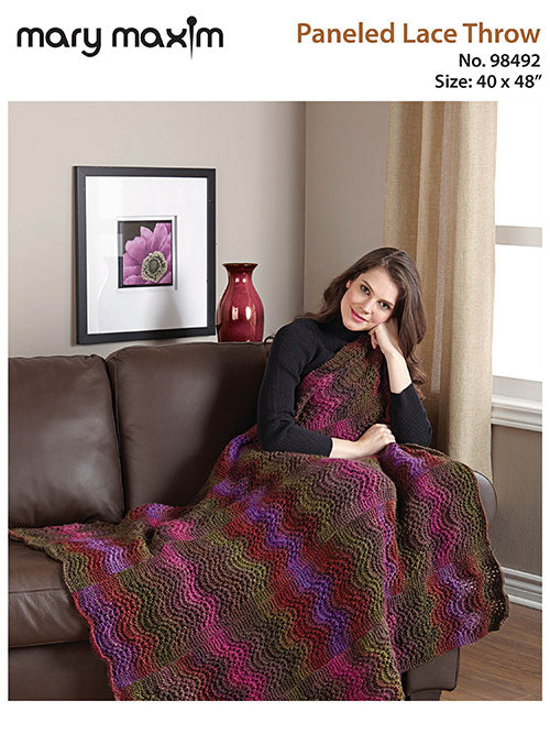 Paneled Lace Throw - Pattern Only