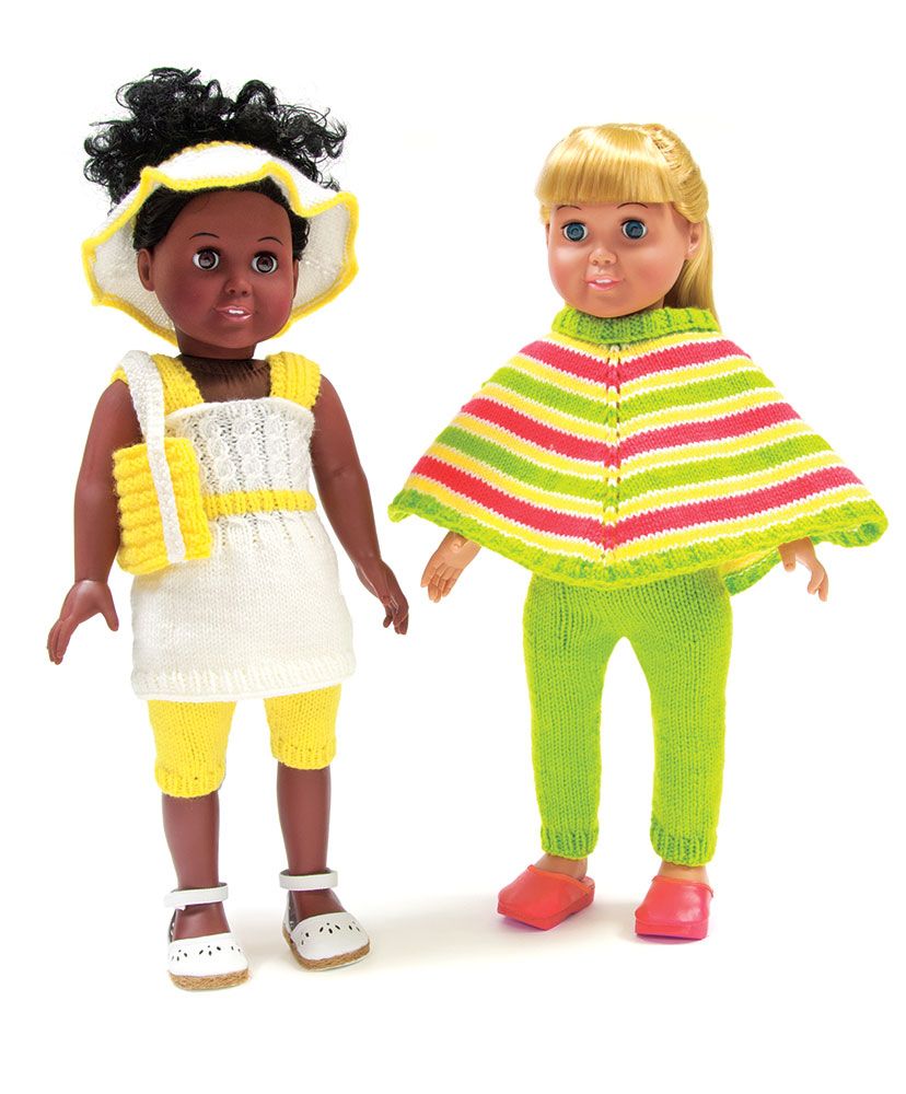 Patrón de conjunto de muñecas de punto