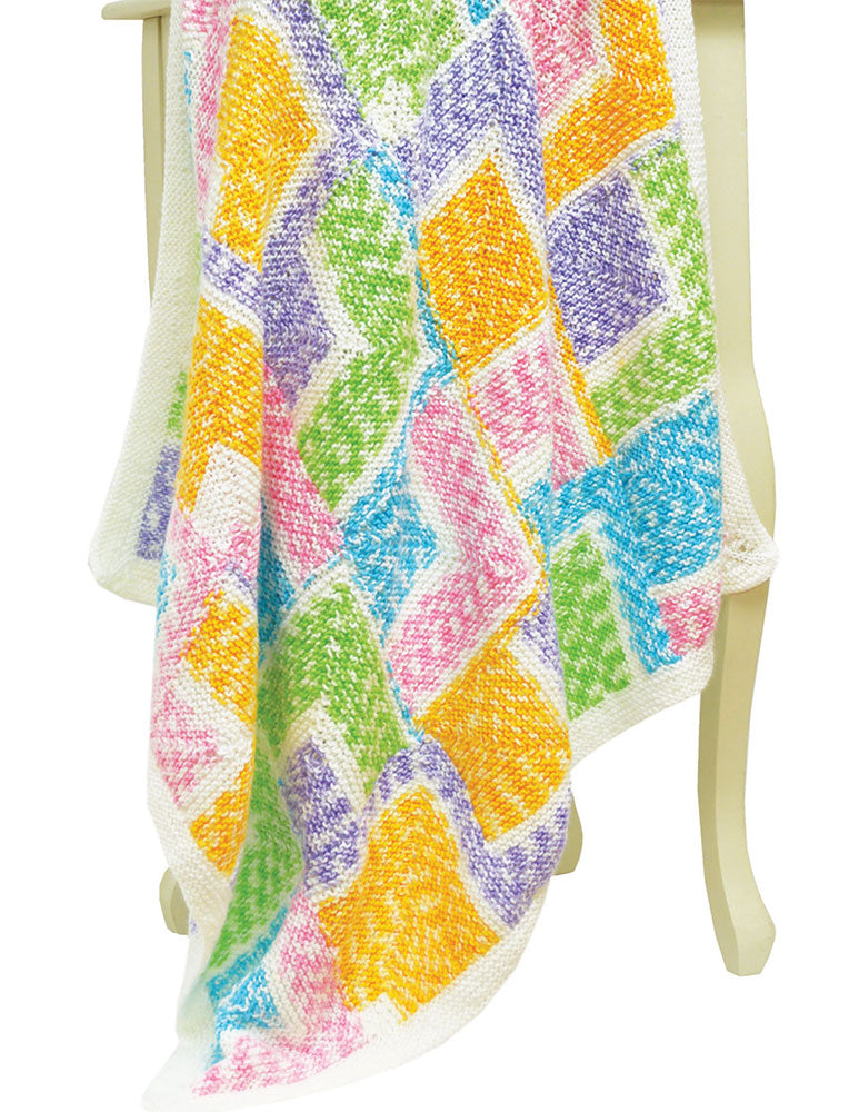 Lovely Baby Mitered Throw Pattern