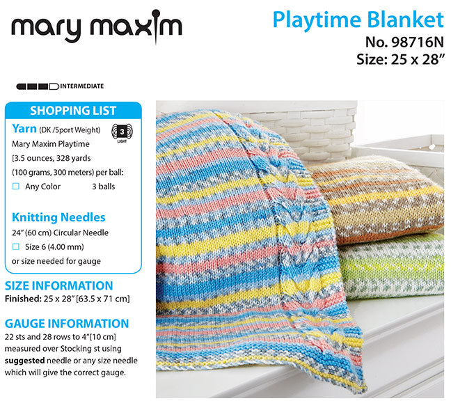 Playtime Blanket - Pattern Only