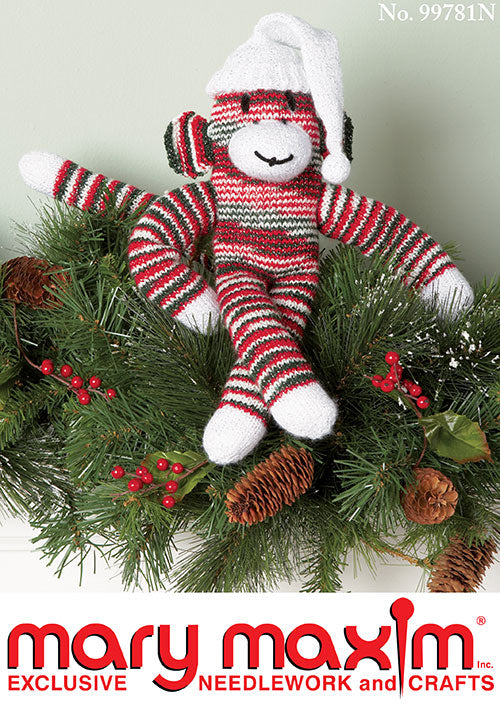 Socks Holiday Monkey Pattern