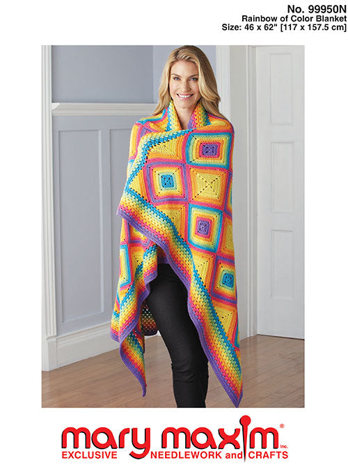 Rainbow of Color Blanket Pattern
