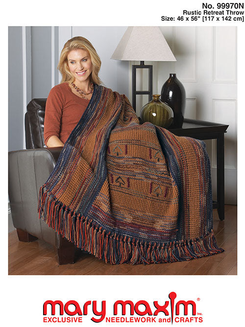 Rustic Retreat Throw Pattern