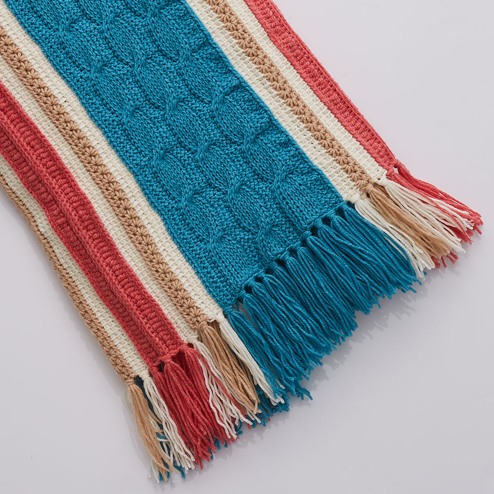 Tunisian Cable Throw