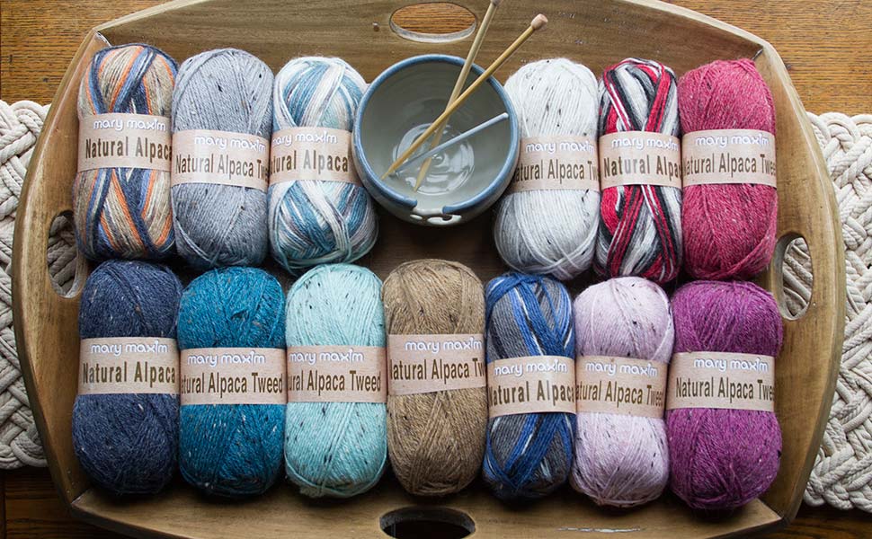 Mary Maxim Natural Alpaca Tweed