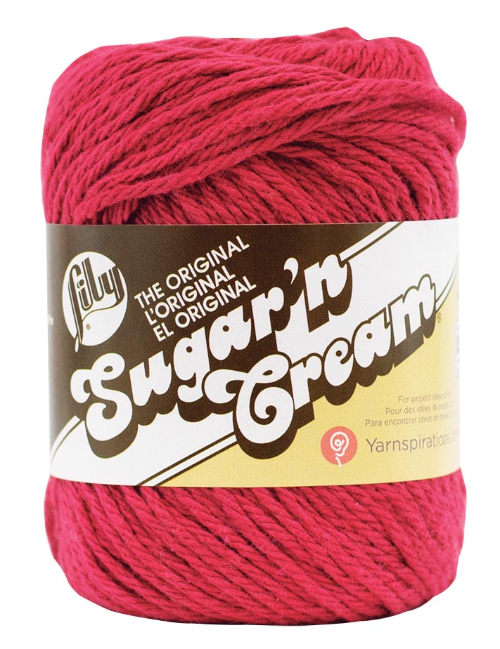 Lily Sugar'n Cream Yarn - Country Red