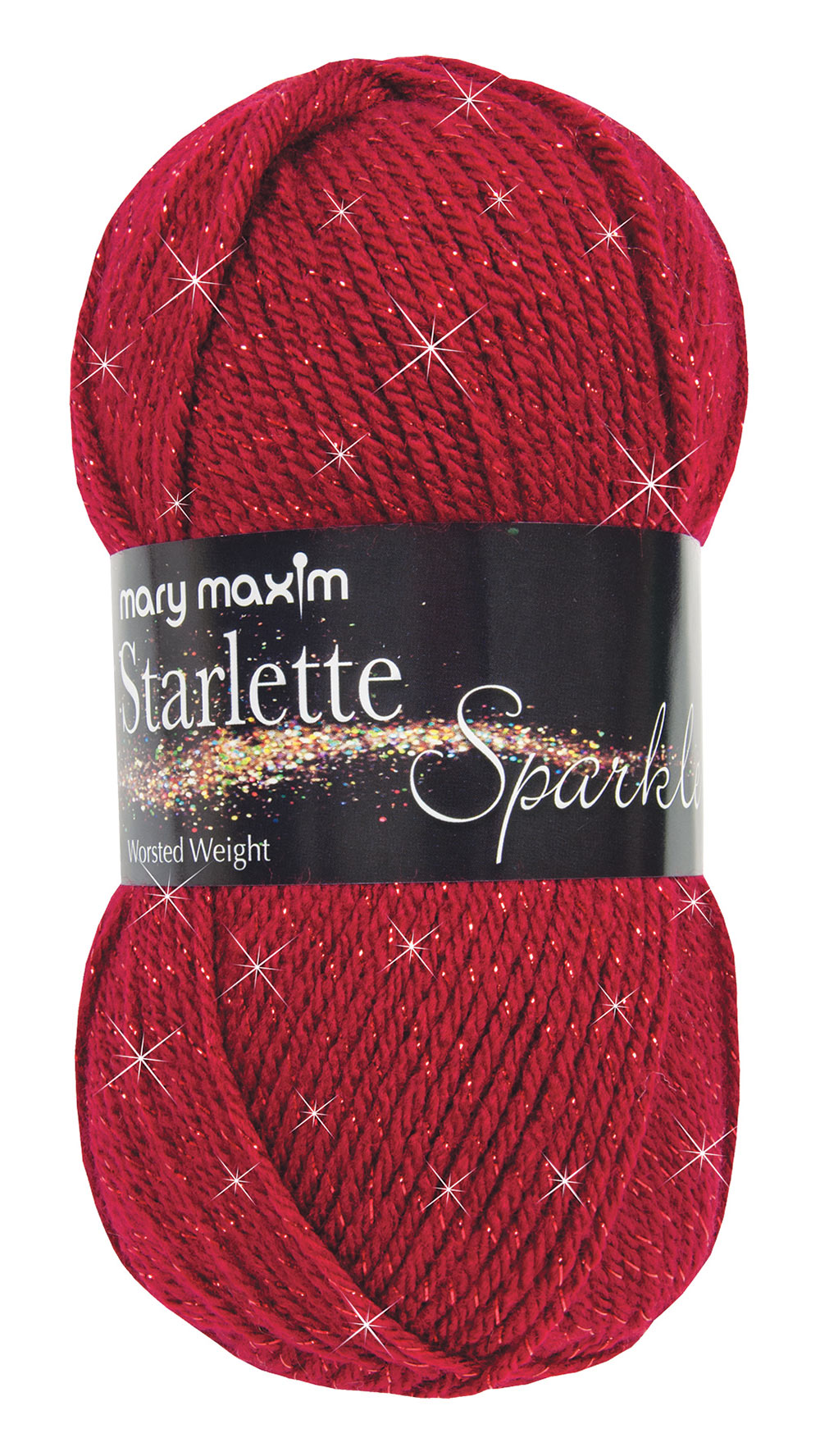 Mary Maxim Starlette Sparkle Yarn, Lime