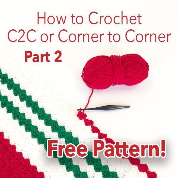 How to Crochet C2C, or Corner to Corner Decrease Part 2 – Mary Maxim