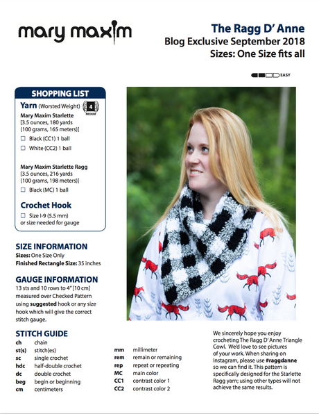 Ragg'D Anne Cowl information sheet