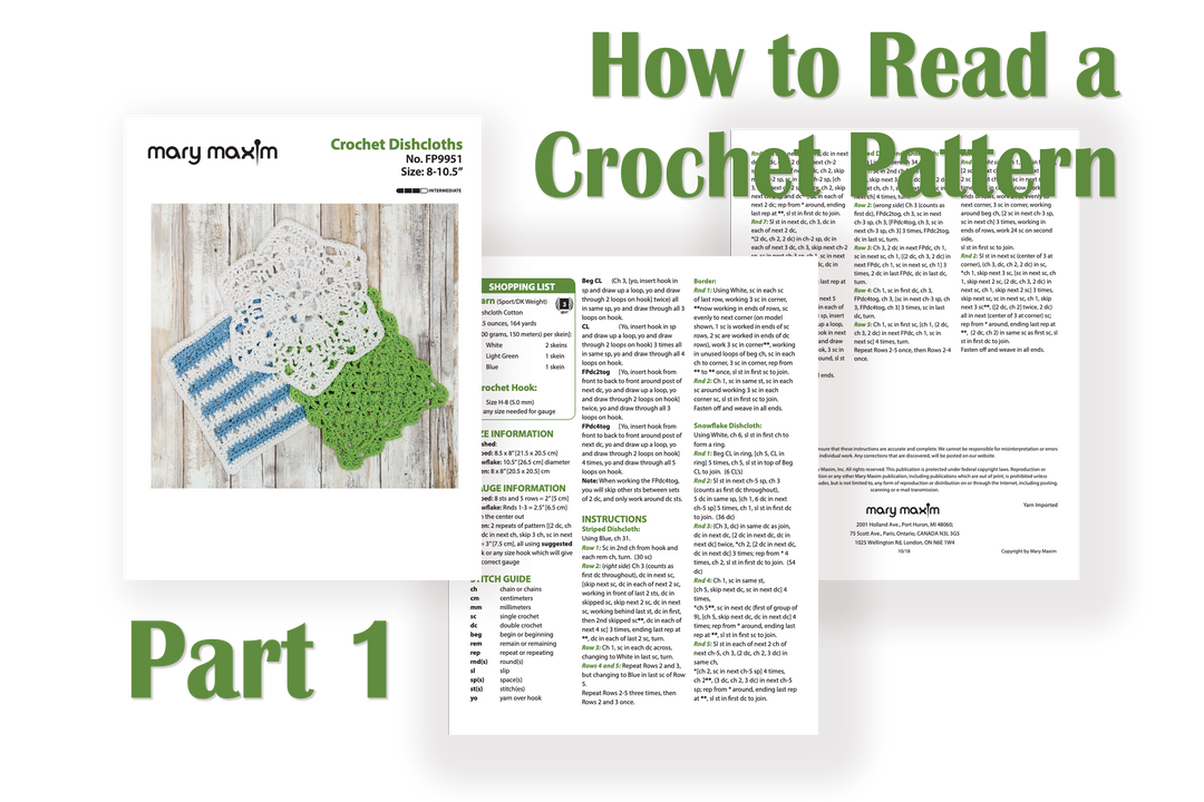 How to Read a Crochet Pattern Part 1