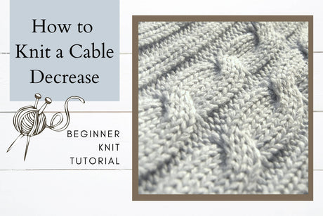 how to knit cable decrease