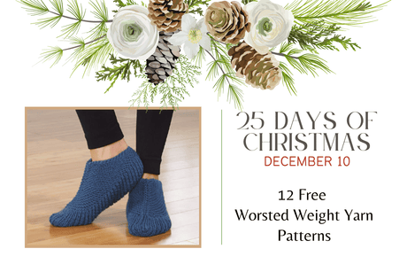 Dec 10 - Free Worsted Weight Yarn Patterns |  25 Days of Christmas