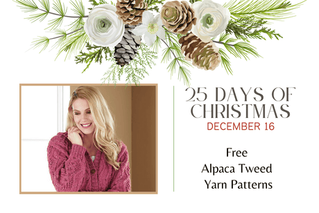 Dec 16 - Free Alpaca Yarn Patterns |  25 Days of Christmas