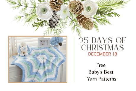 Dec 18 - Free Baby Value Yarn Patterns |  25 Days of Christmas