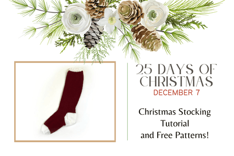 Dec 7 - Knit Christmas Stocking |  25 Days of Christmas