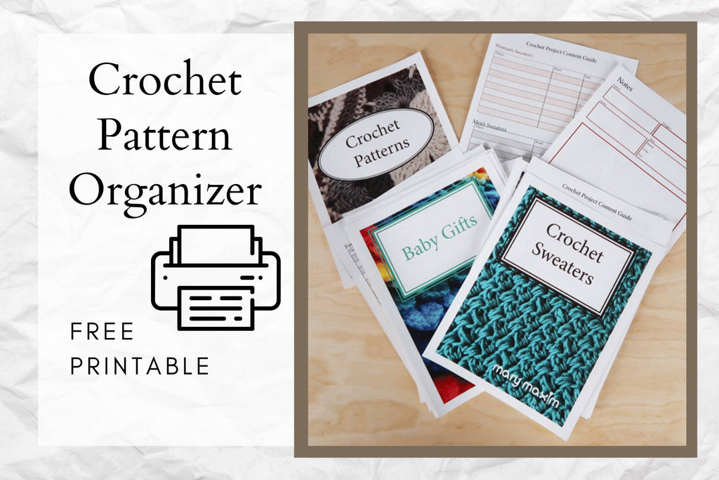 Printable Crochet Pattern Organizer