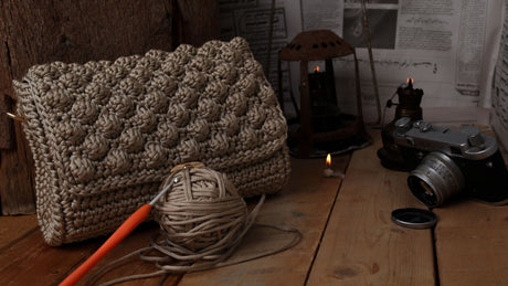 crochet bag strap stretching
